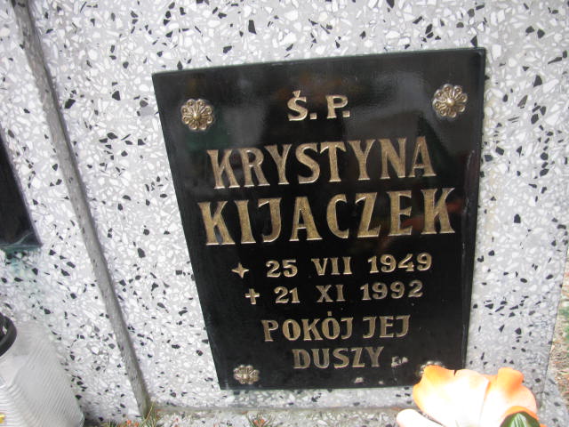 Krystyna Kijaczek 1949 Wołów - Grobonet - Wyszukiwarka osób pochowanych