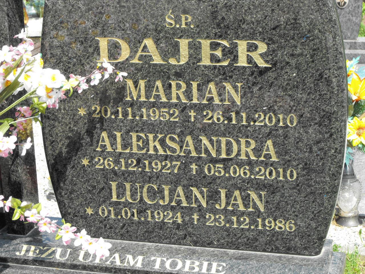 Lucjan Dajer 1924 Wołów - Grobonet - Wyszukiwarka osób pochowanych