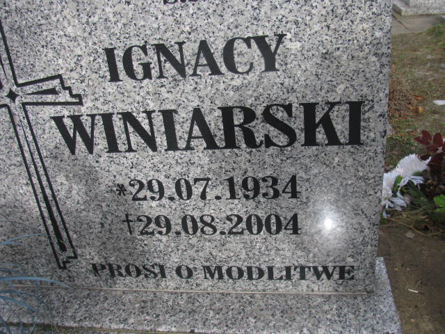 Aldona Winiarska 1937 Wołów - Grobonet - Wyszukiwarka osób pochowanych