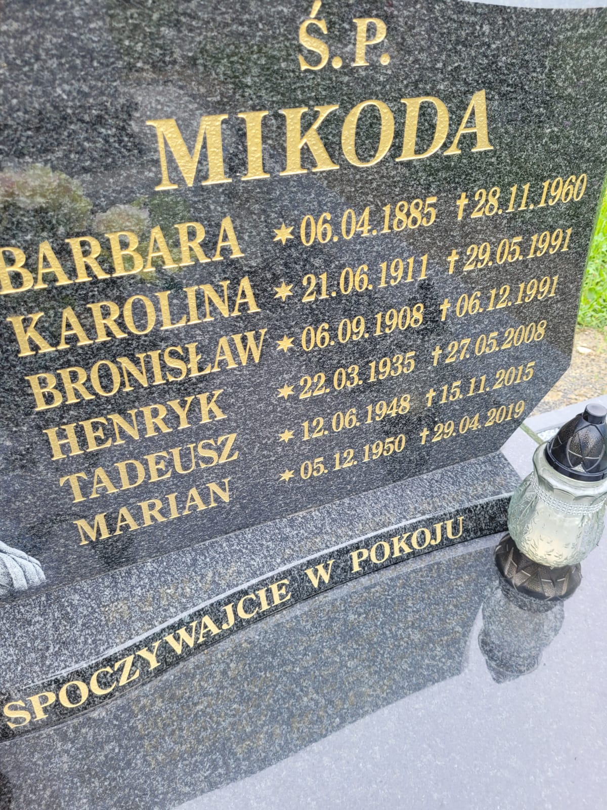 Barbara Mikoda 1885 Wołów - Grobonet - Wyszukiwarka osób pochowanych