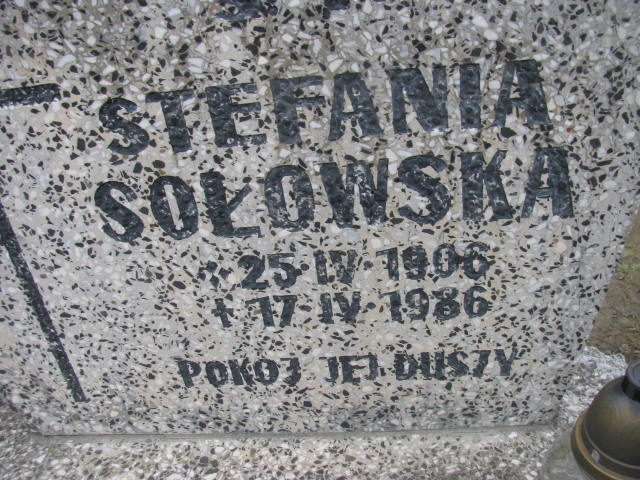Grób Stefania Sołowska