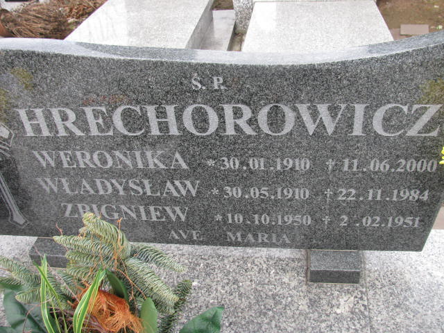 Weronika Hrechorowicz 1910 Wołów - Grobonet - Wyszukiwarka osób pochowanych