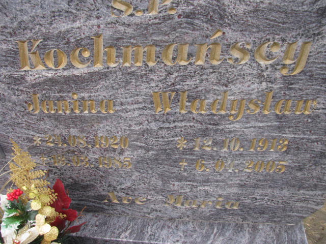 Władysław Kochmański 1913 Wołów - Grobonet - Wyszukiwarka osób pochowanych