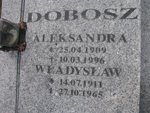 Grób Aleksandra Dobosz