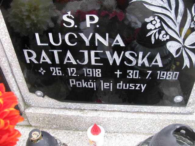 Lucyna Ratajewska 1918 Wołów - Grobonet - Wyszukiwarka osób pochowanych