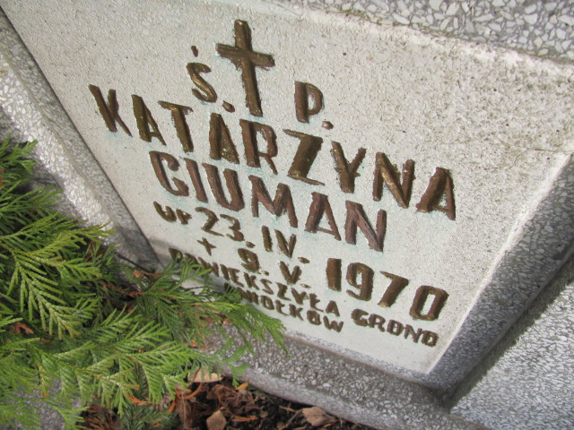 Katarzyna Ciuman 1970 Wołów - Grobonet - Wyszukiwarka osób pochowanych