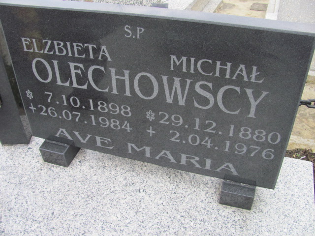 Michał Olechowski 1880 Wołów - Grobonet - Wyszukiwarka osób pochowanych