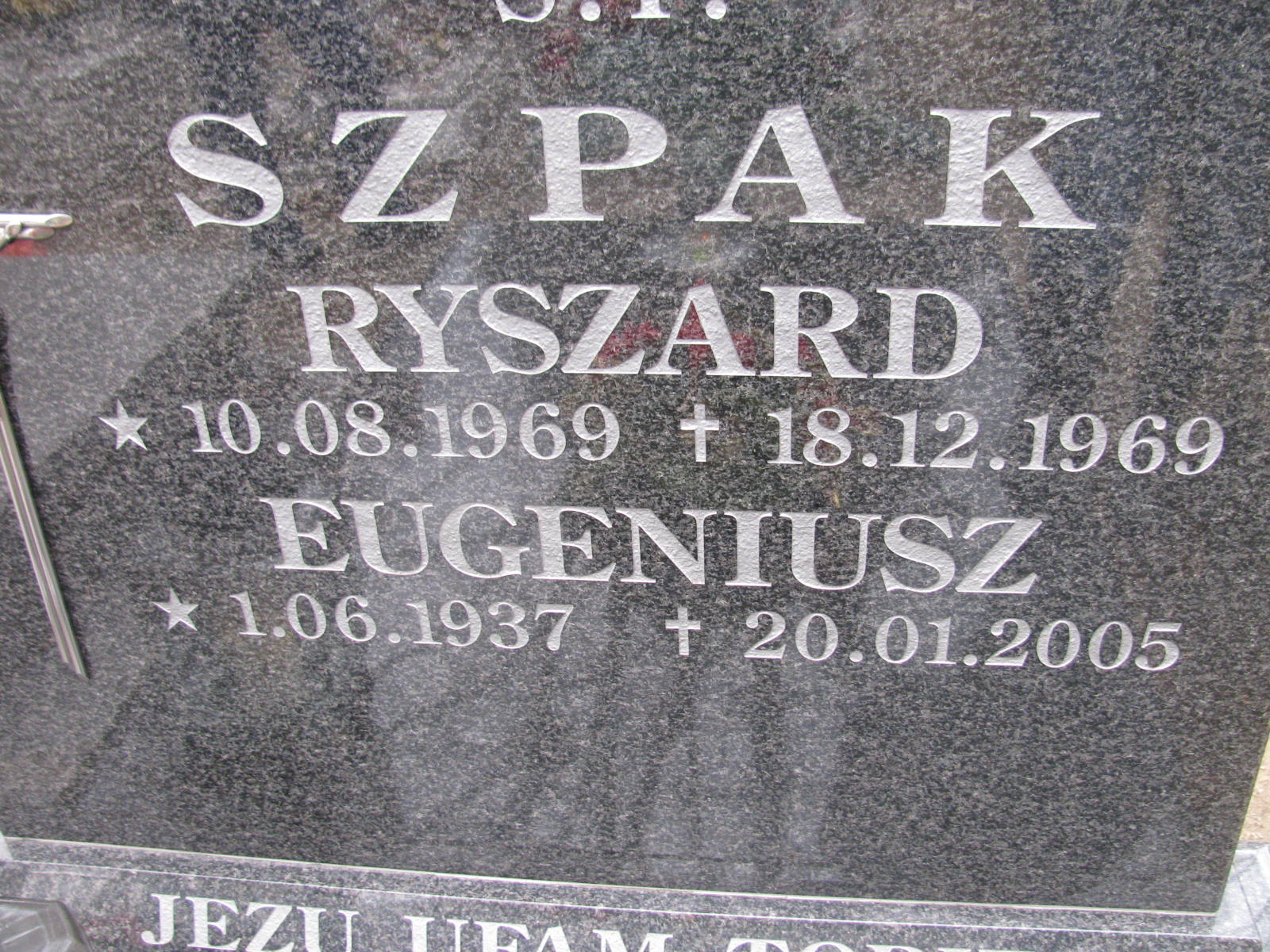 Ryszard Szpak 1969 Wołów - Grobonet - Wyszukiwarka osób pochowanych