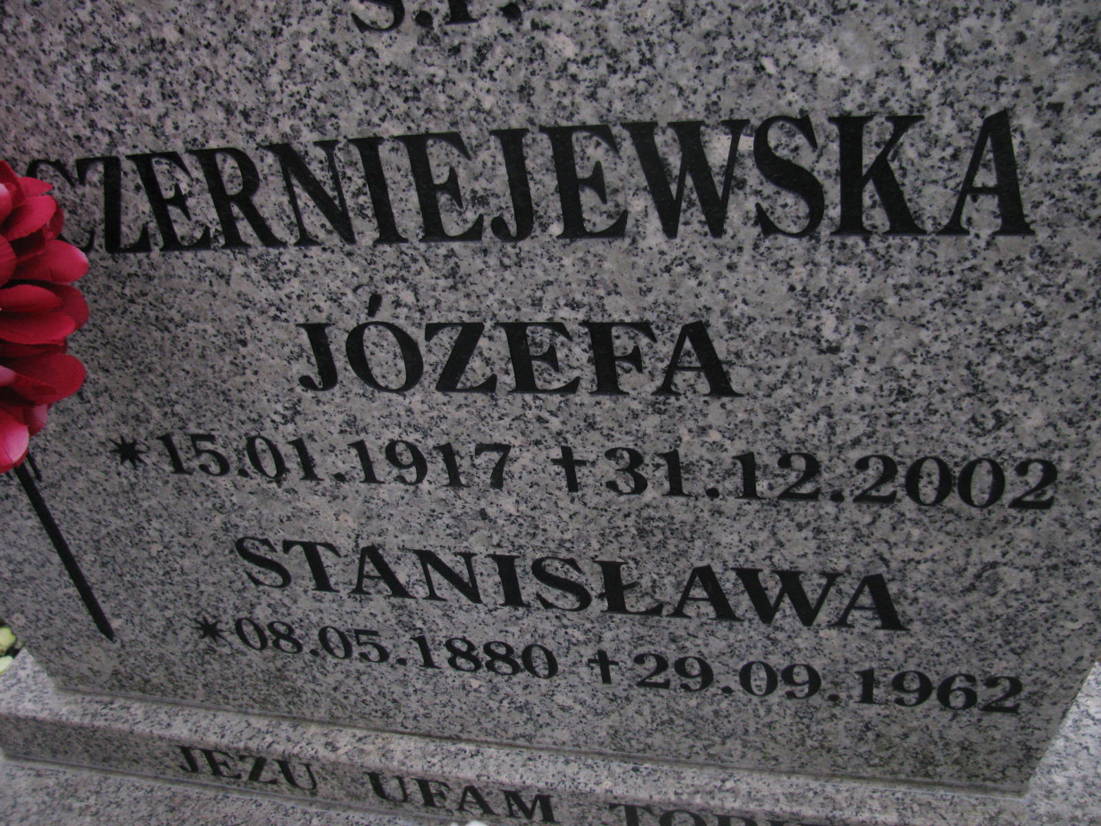 Stanisława Czerniejewska 1880 Wołów - Grobonet - Wyszukiwarka osób pochowanych