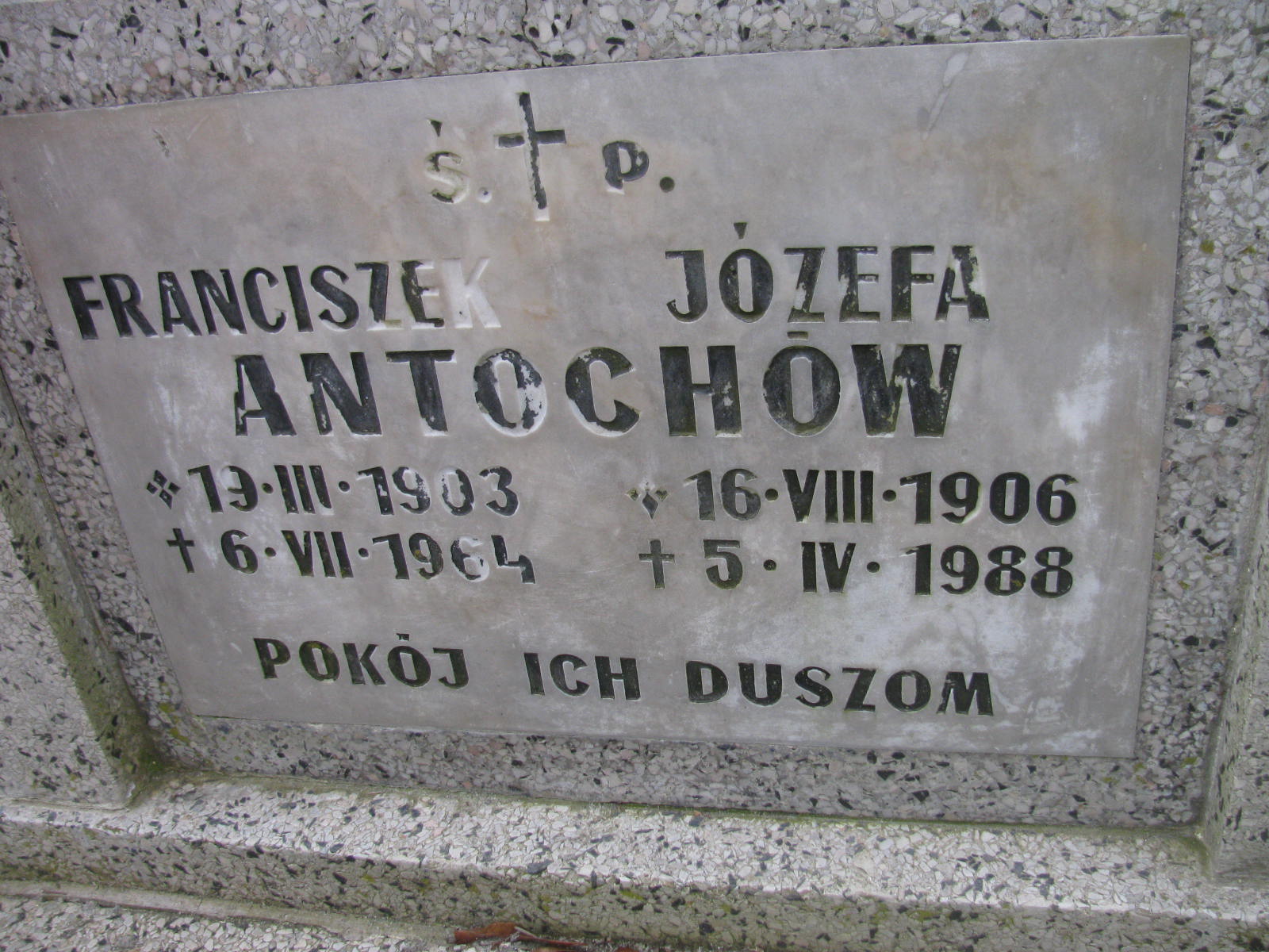 Józefa Antochów 1906 Wołów - Grobonet - Wyszukiwarka osób pochowanych