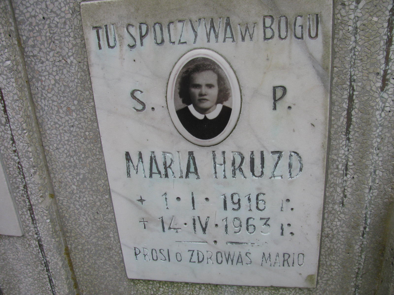 Maria Hruzd 1916 Wołów - Grobonet - Wyszukiwarka osób pochowanych