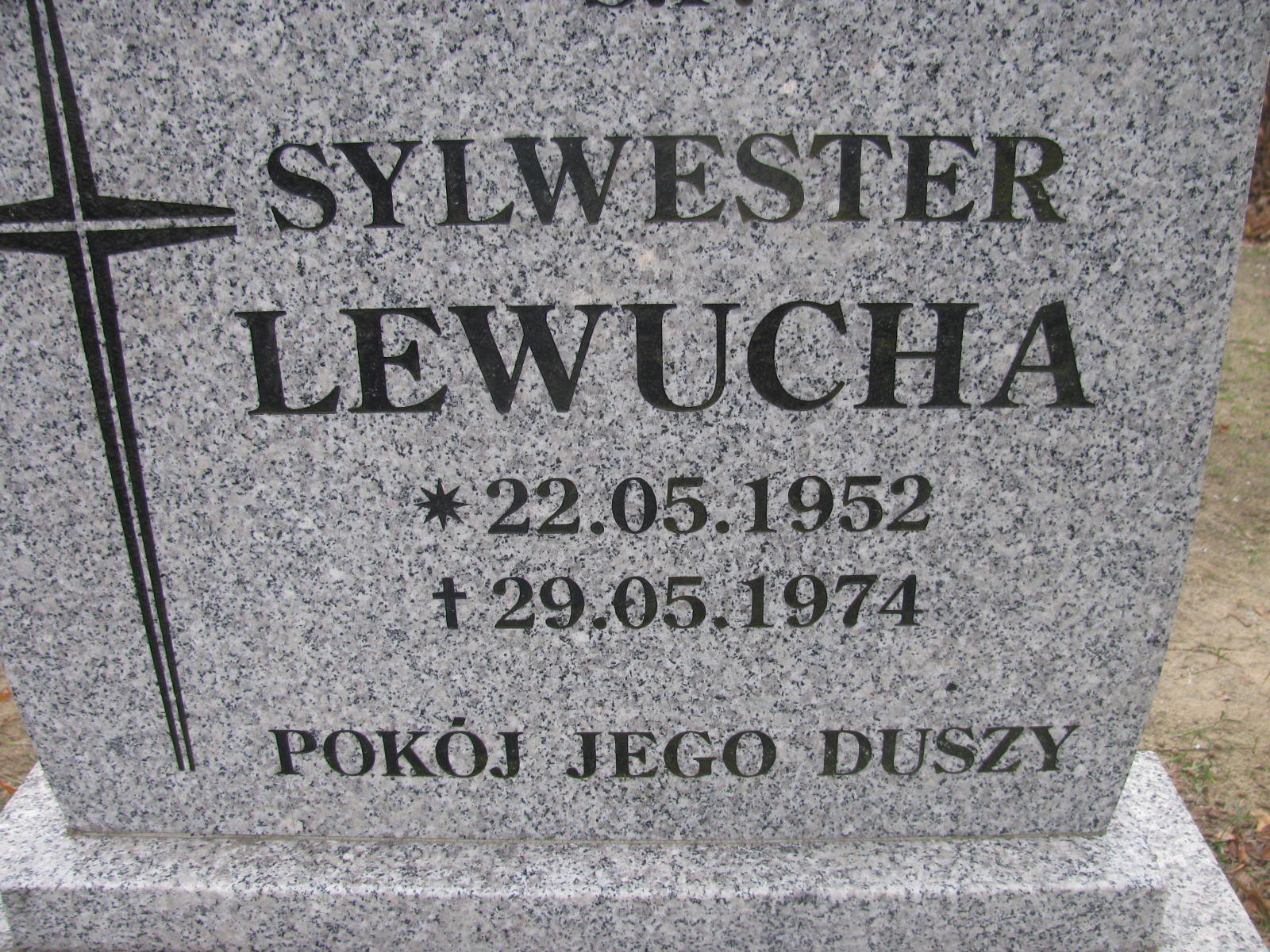 Sylwester Lewucha 1952 Wołów - Grobonet - Wyszukiwarka osób pochowanych