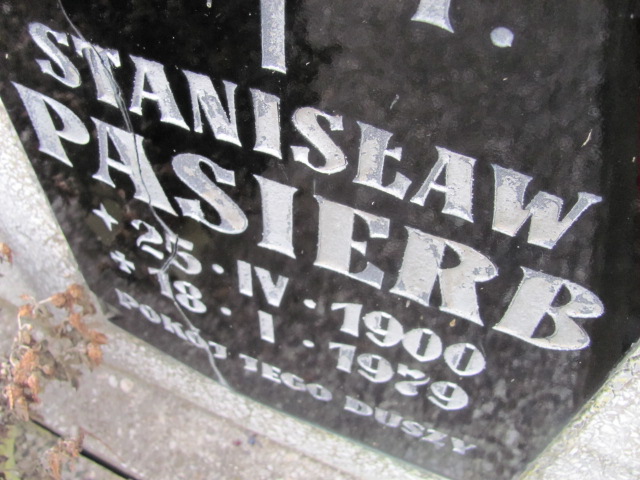 Grób Stanisław Pasierb