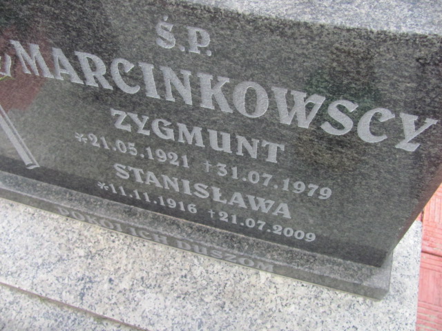 Zygmunt Marcinkowski 1921 Wołów - Grobonet - Wyszukiwarka osób pochowanych