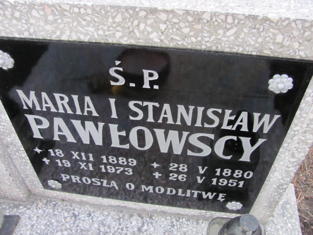 Maria Pawłowska 1889 Wołów - Grobonet - Wyszukiwarka osób pochowanych