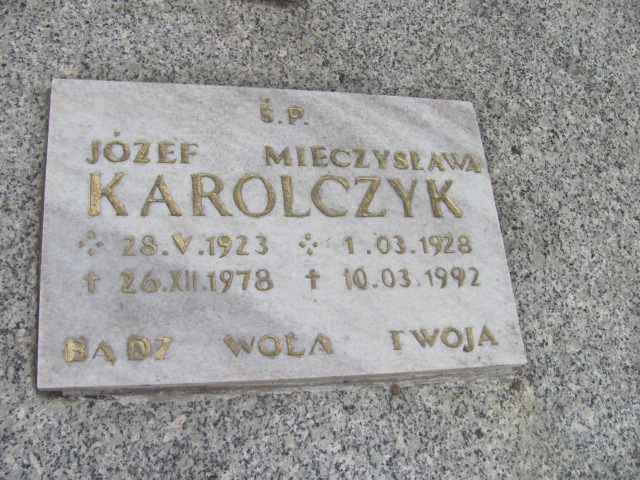 Józef Karolczyk 1923 Wołów - Grobonet - Wyszukiwarka osób pochowanych