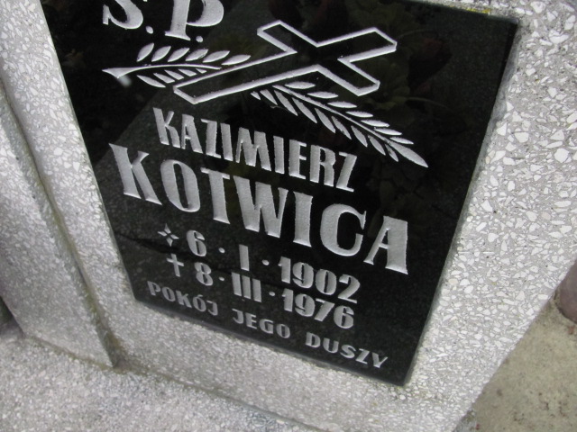 Kazimierz Kotwica 1902 Wołów - Grobonet - Wyszukiwarka osób pochowanych
