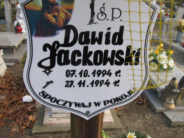 Dawid Jackowski 1994 Wołów - Grobonet - Wyszukiwarka osób pochowanych