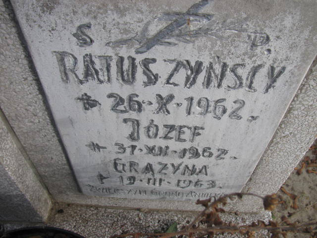 Józef Ratuszyński 1962 Wołów - Grobonet - Wyszukiwarka osób pochowanych