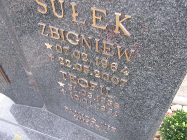 Zbigniew Ryszard Sułek 1964 Wołów - Grobonet - Wyszukiwarka osób pochowanych