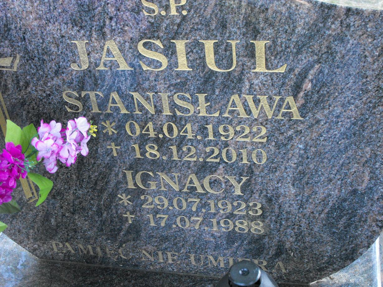 Stanisława Jasiul 1922 Wołów - Grobonet - Wyszukiwarka osób pochowanych