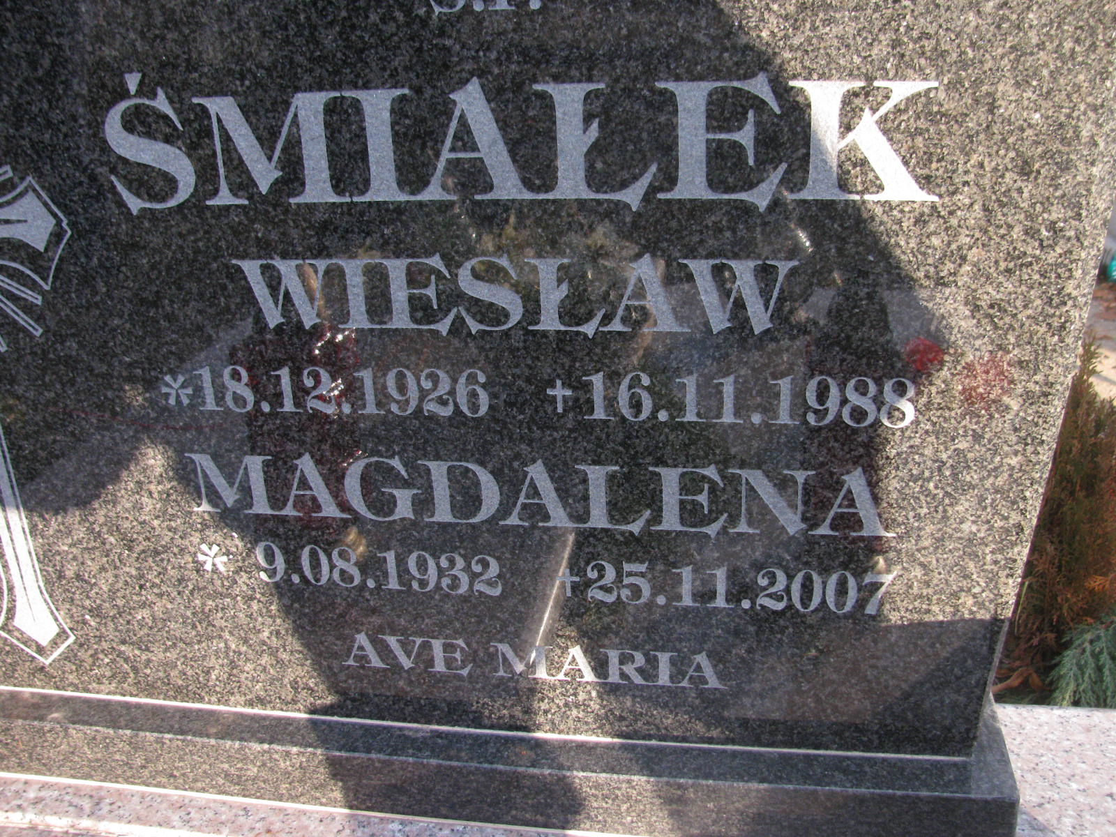 Wiesław Bronisław Śmiałek 1926 Wołów - Grobonet - Wyszukiwarka osób pochowanych