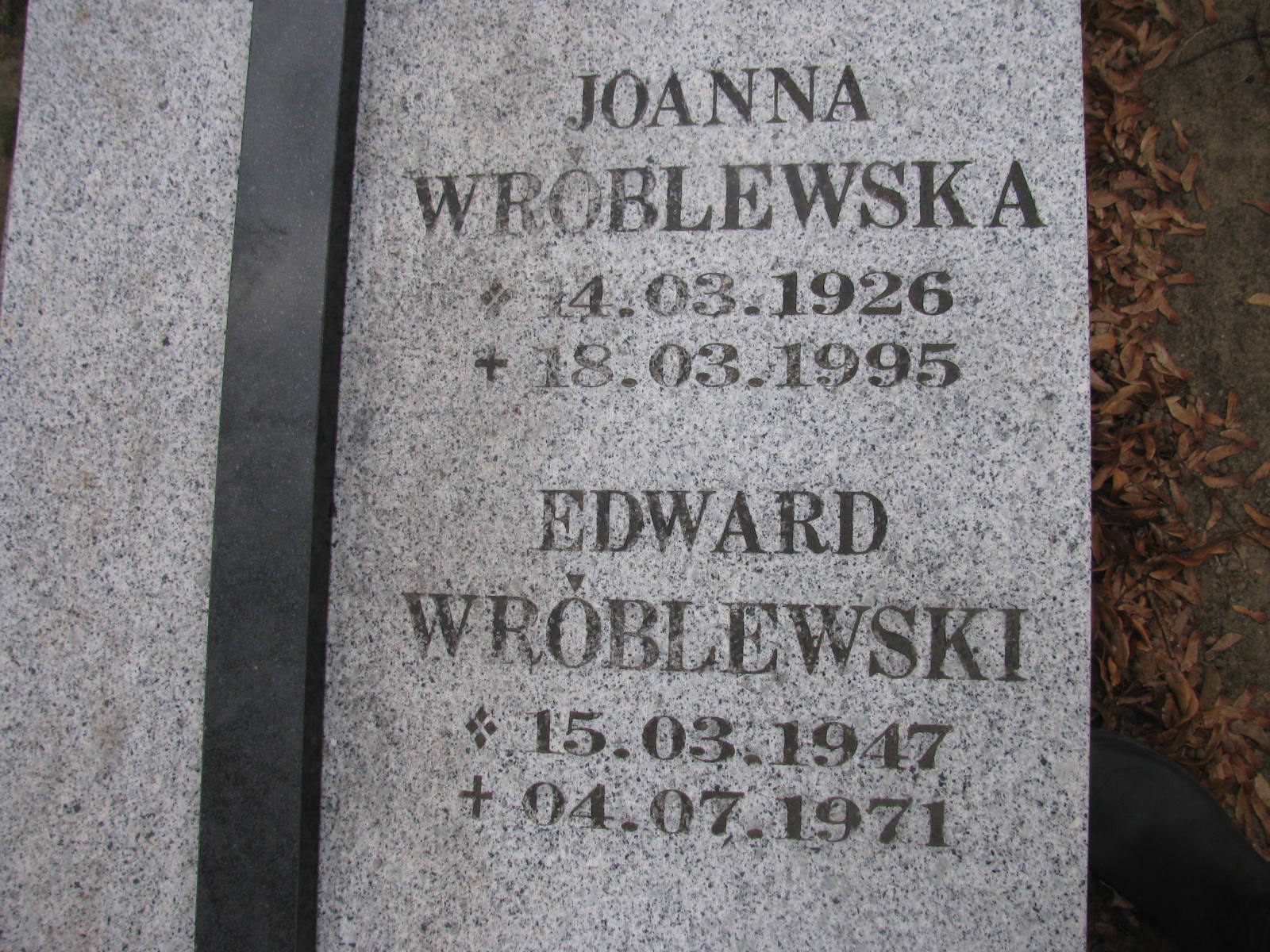 Joanna Wróblewska 1926 Wołów - Grobonet - Wyszukiwarka osób pochowanych