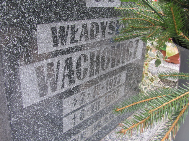 Władysław Wachowicz 1923 Wołów - Grobonet - Wyszukiwarka osób pochowanych