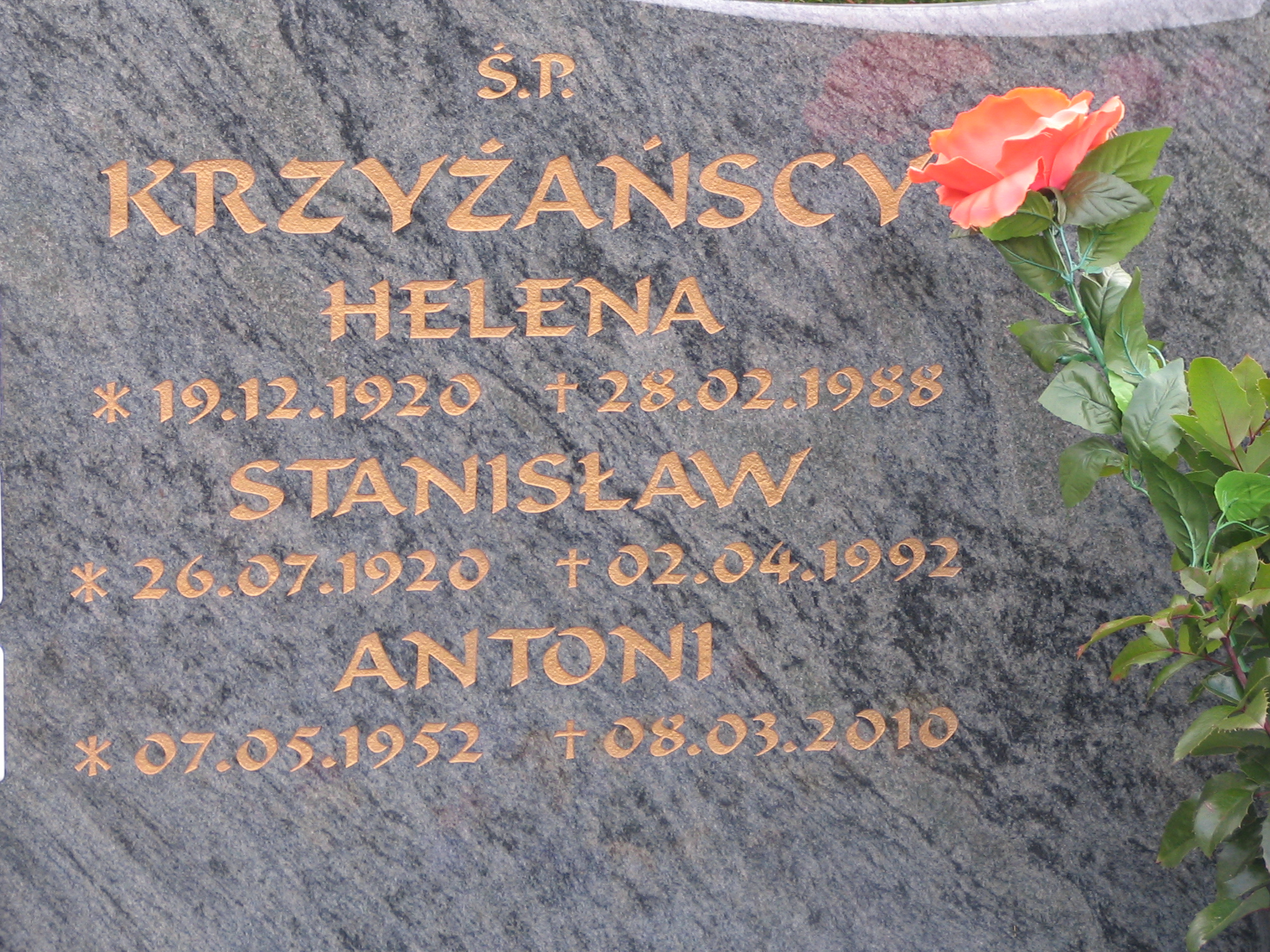 Stanisław Krzyżański 1920 Wołów - Grobonet - Wyszukiwarka osób pochowanych