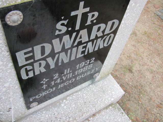 Edward Grynienko 1932 Wołów - Grobonet - Wyszukiwarka osób pochowanych