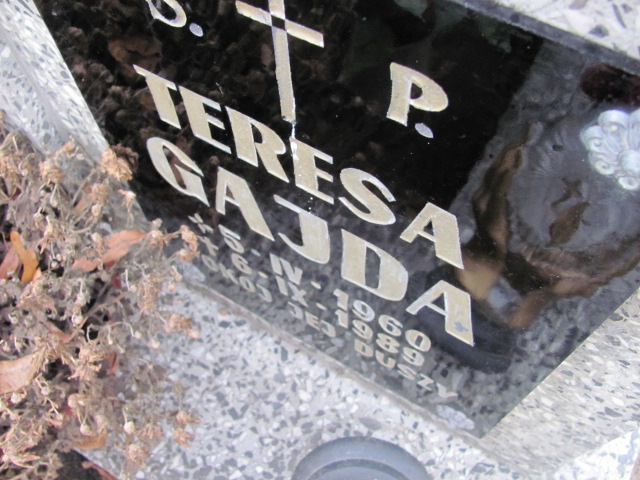Teresa Gajda 1960 Wołów - Grobonet - Wyszukiwarka osób pochowanych