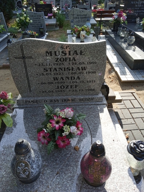 Józef Musiał 1953 Wołów - Grobonet - Wyszukiwarka osób pochowanych