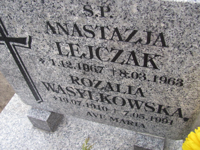Anastazja Lejczak 1867 Wołów - Grobonet - Wyszukiwarka osób pochowanych