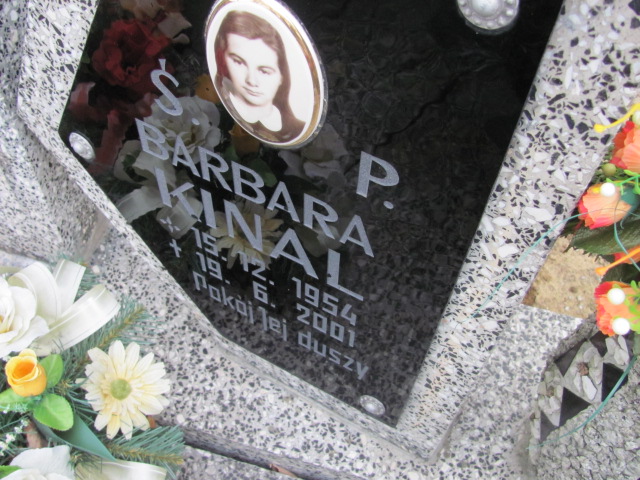 Barbara Kinal 1954 Wołów - Grobonet - Wyszukiwarka osób pochowanych