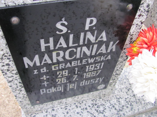 Halina Marciniak 1931 Wołów - Grobonet - Wyszukiwarka osób pochowanych