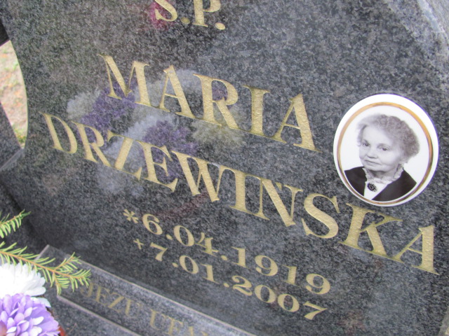Maria Drzewińska 1919 Wołów - Grobonet - Wyszukiwarka osób pochowanych