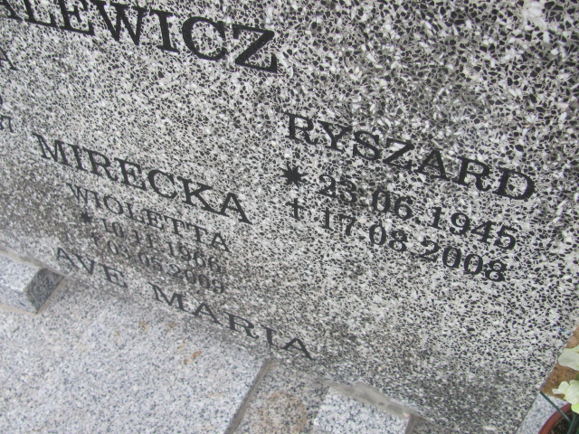 Ryszard Malewicz 1945 Wołów - Grobonet - Wyszukiwarka osób pochowanych