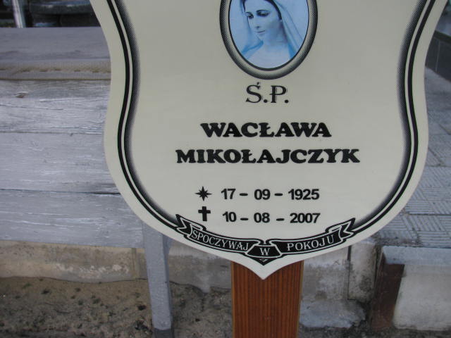 Wacława Mikołajczyk 1925 Wołów - Grobonet - Wyszukiwarka osób pochowanych