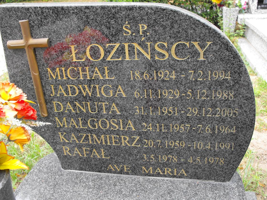 Danuta Maria Łozińska 1951 Wołów - Grobonet - Wyszukiwarka osób pochowanych