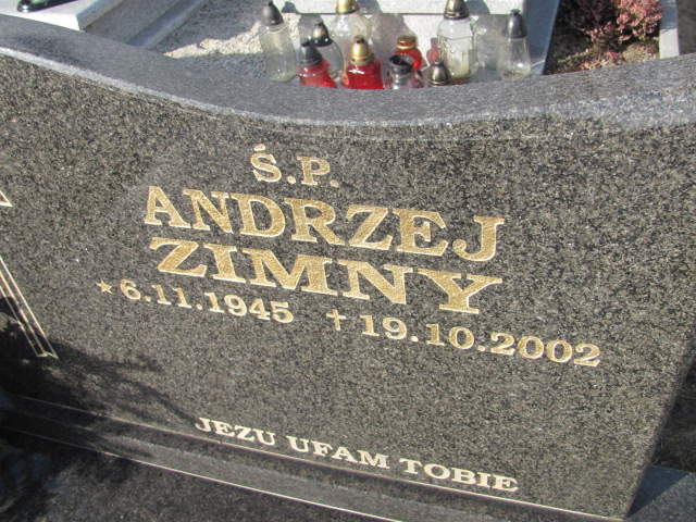 Andrzej Marian Zimny 1945 Wołów - Grobonet - Wyszukiwarka osób pochowanych