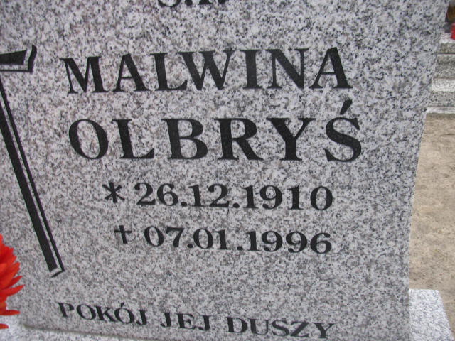 Malwina Olbryś 1910 Wołów - Grobonet - Wyszukiwarka osób pochowanych