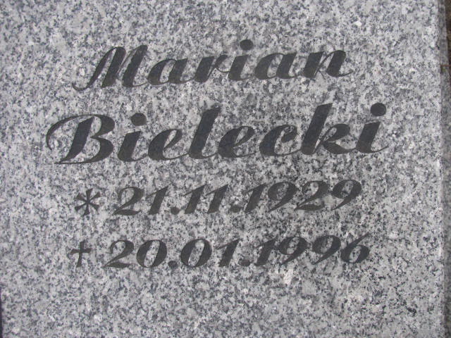 Marian Bielecki 1929 Wołów - Grobonet - Wyszukiwarka osób pochowanych