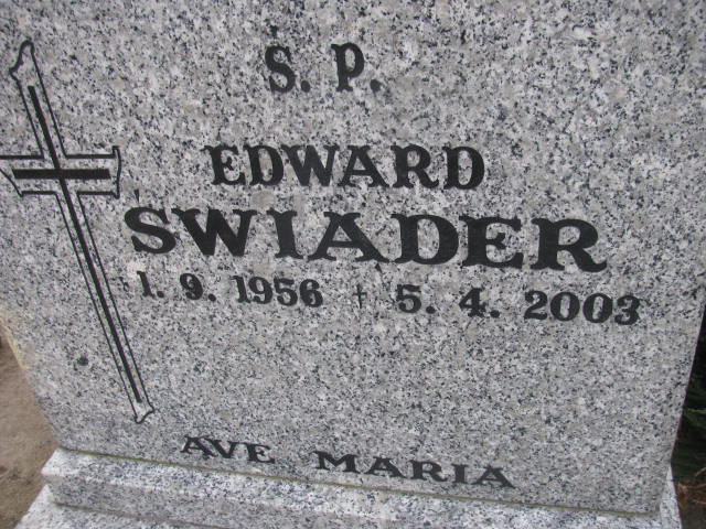 Edward Świąder 1956 Wołów - Grobonet - Wyszukiwarka osób pochowanych