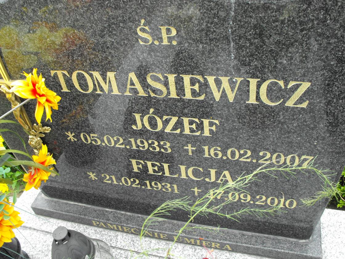 Felicja Tomasiewicz 1931 Wołów - Grobonet - Wyszukiwarka osób pochowanych