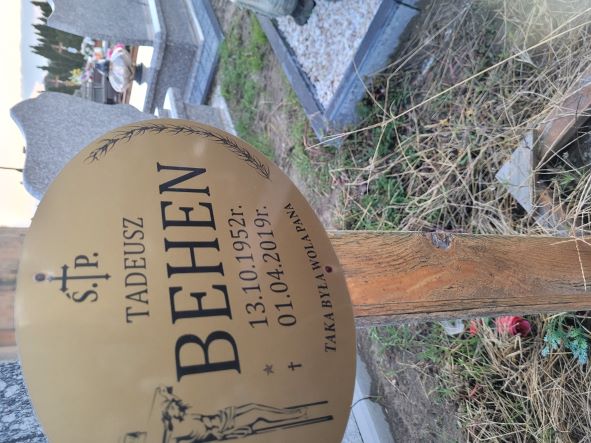 Tadeusz Behen 1952 Wołów - Grobonet - Wyszukiwarka osób pochowanych