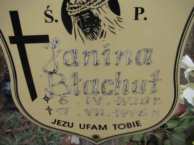 Janina Błachut 1920 Wołów - Grobonet - Wyszukiwarka osób pochowanych