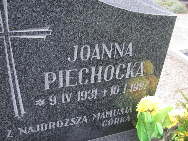 Joanna Piechocka 1931 Wołów - Grobonet - Wyszukiwarka osób pochowanych