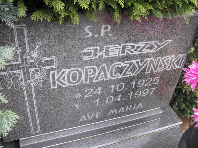 Jerzy Antoni Kopaczyński 1925 Wołów - Grobonet - Wyszukiwarka osób pochowanych