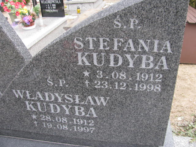 Stefania Kudyba 1912 Wołów - Grobonet - Wyszukiwarka osób pochowanych