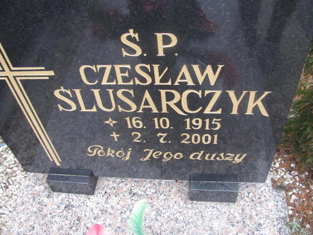 Czesław Ślusarczyk 1915 Wołów - Grobonet - Wyszukiwarka osób pochowanych